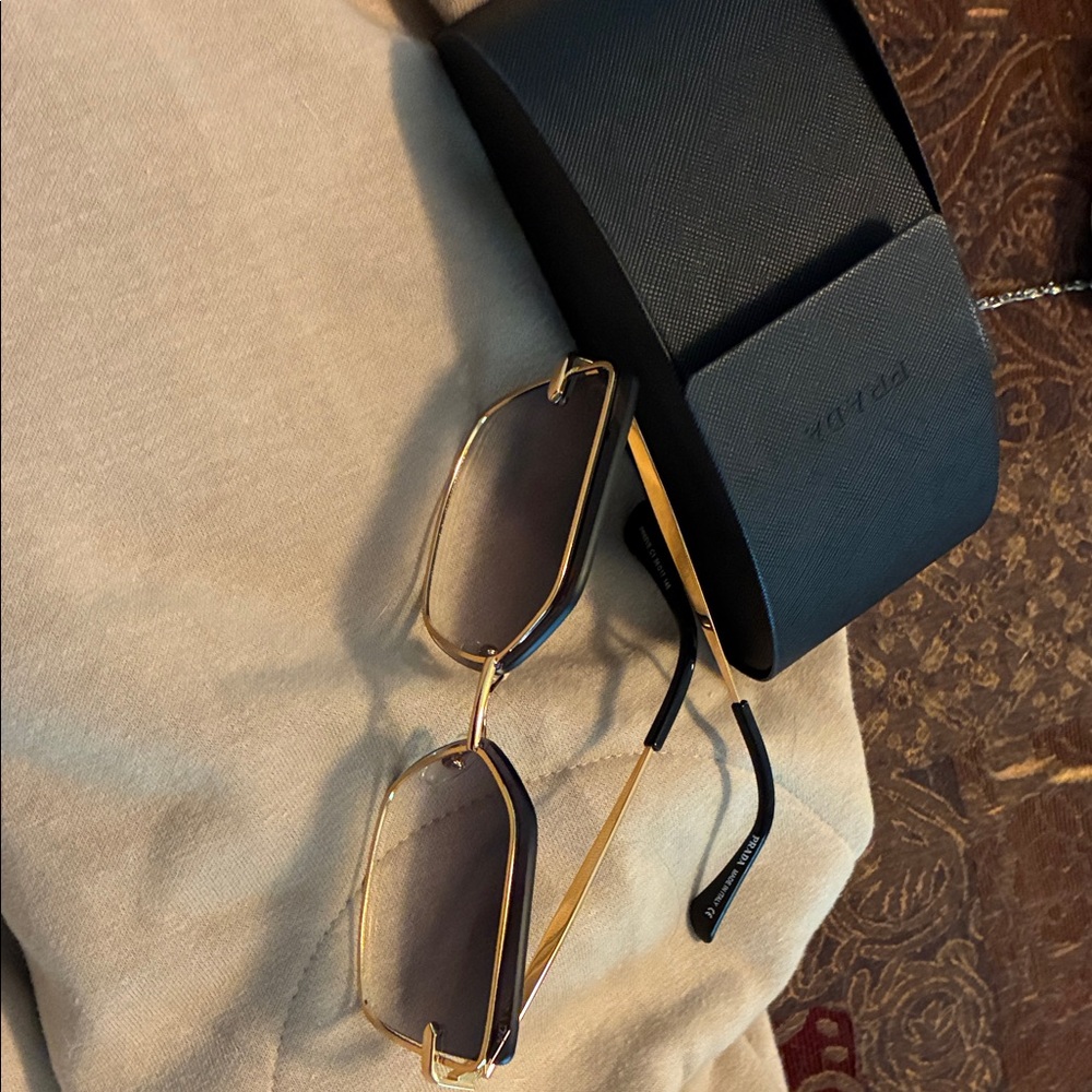 Prada Gold Frame Sunglasses